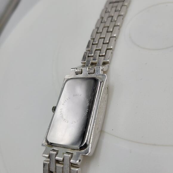 Suzanne Somers Watch Womens 9" Silver Stainless Steel Bracelet Quartz Movement - Picture 3 of 13